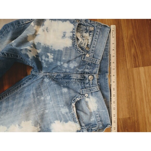 True Religion Jeans Bleach Acid Wash Skinny USA Mens 33 - Picture 15 of 16